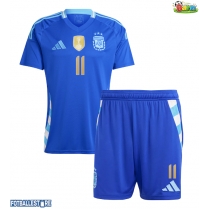 Argentina Angel Di Maria #11 Bortedraktsett Barn Copa America 2024 Kortermet (+ Korte bukser)